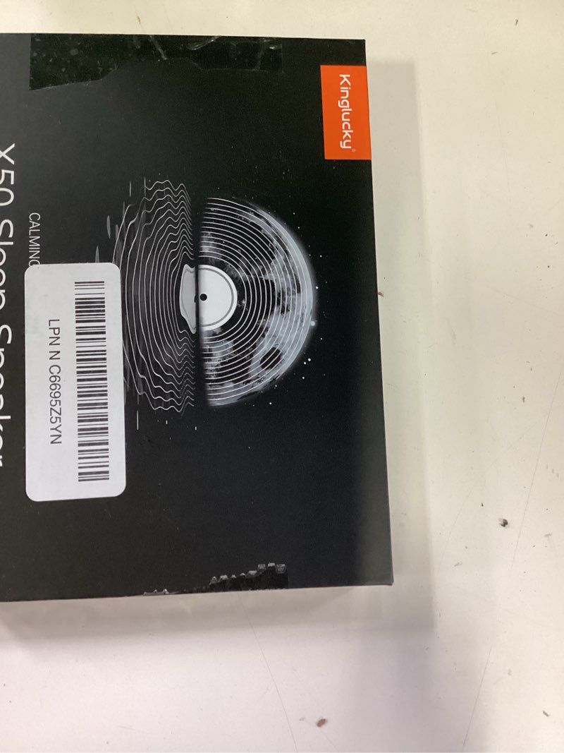 Condition photo showing New/Like New for kinglucky pillow speaker for sleeping, bluetooth speaker under pillow with built-in pink noise white noise sound machine for sleeping, white noise sound machine with sleep pink noise music grey gray