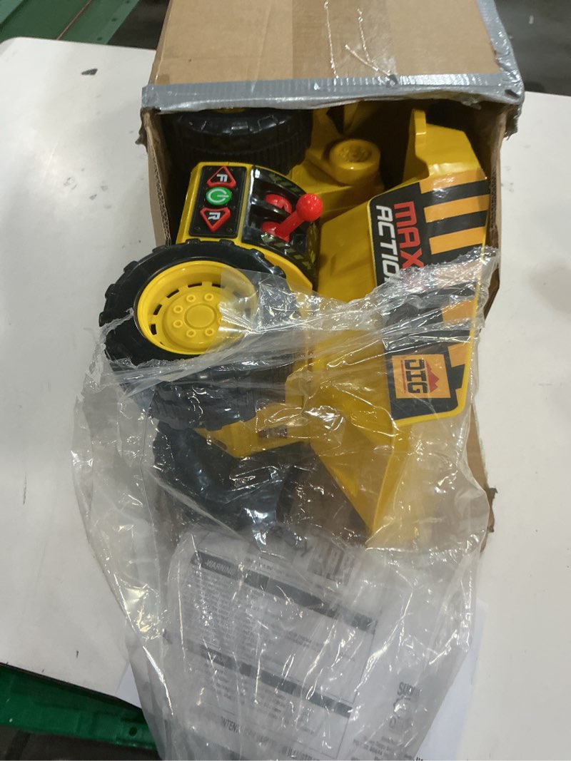 Condition photo showing Good Condition for maxx action 19'’ 2-n-1 motorized dig rig – excavator and dump truck toy with joystick control for toddlers | gift for kids 3+ | lights, sounds & interactive construction vehicle, batteries included