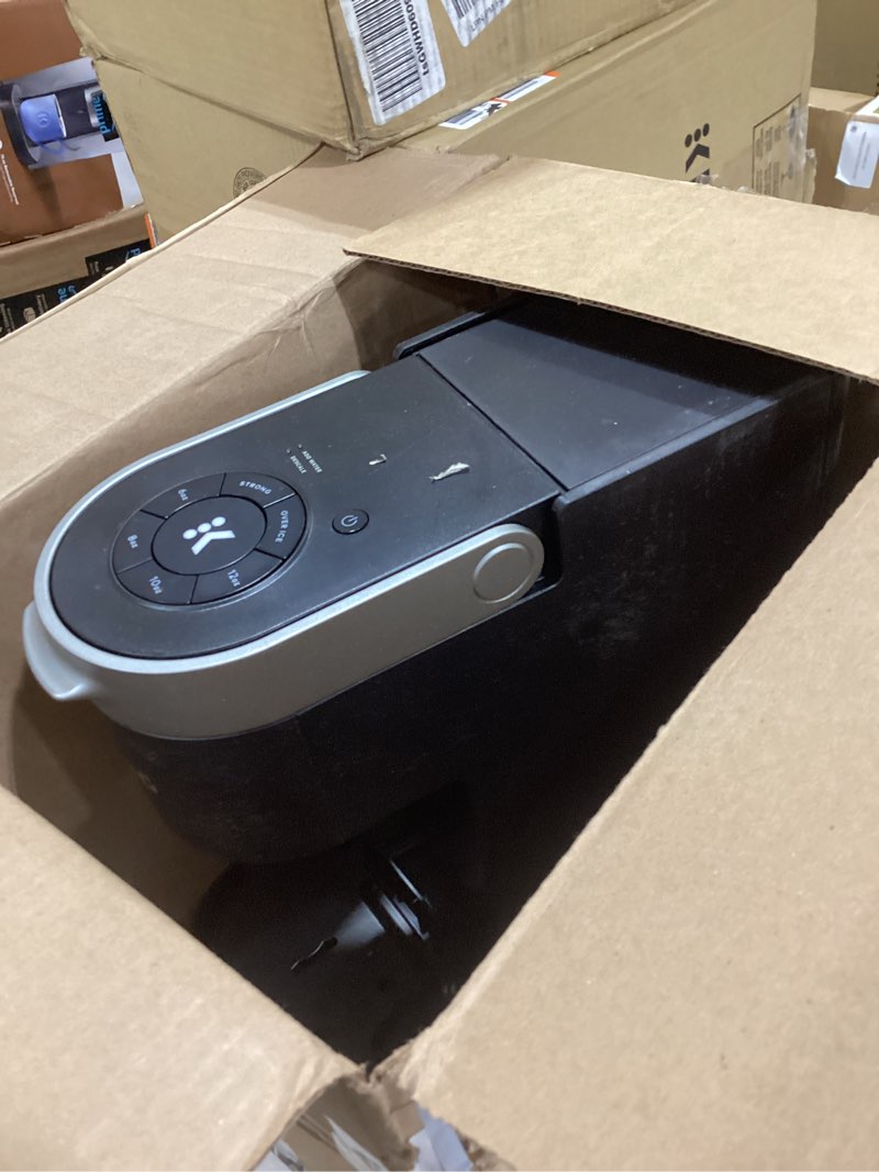 Condition photo showing As Is for keurig k-supreme single serve k-cup pod coffee maker, multistream technology, 4 brew sizes, 66oz dual-position removable reservoir, black black coffee maker