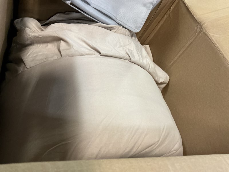 Condition photo showing Good Condition for AIKASY Taupe Comforters King Size Set, Vintage Boho Chic Farmhouse Bedding Sets Shabby Ruffle Queen Bed Comforter Bedding 3PCS?1 Comforter and 2 Pillowcases? Taupe -2 King