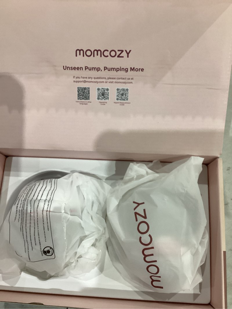 Condition photo showing New/Like New for momcozy m5 lite hands-free wearable breast pump, doublefit flange for baby-like comfort, 3 modes & 9 suction levels, no flange insert or hard carry case, 24mm, 2-pack, cozy red lite-limited version cozy red