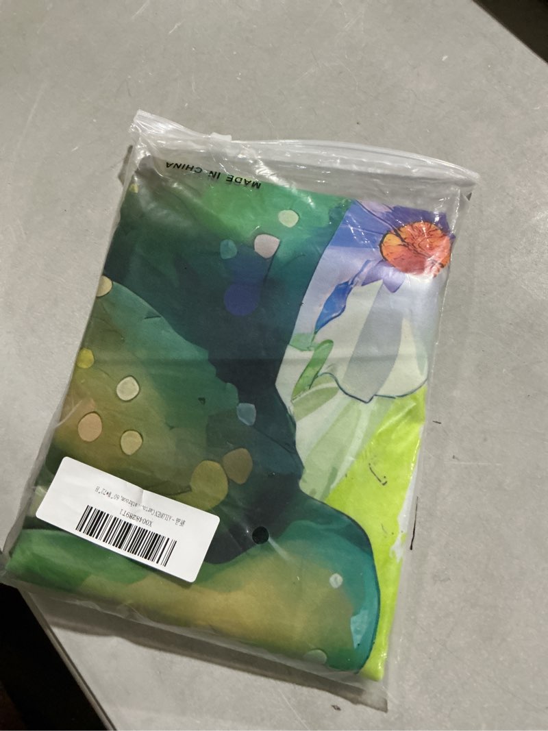 Condition photo showing Good Condition for AILONEN Cartoon Frog Shower Curtain, Cute Green Frog Shower Curtain Set with Hooks for Kids Boys Girls,Purple Flowers Tropical Amphibian Waterproof Fabric Shower Curtain for Bathroom,60" W*72" H Frog45 60"W x 72"L (Pack of 1)