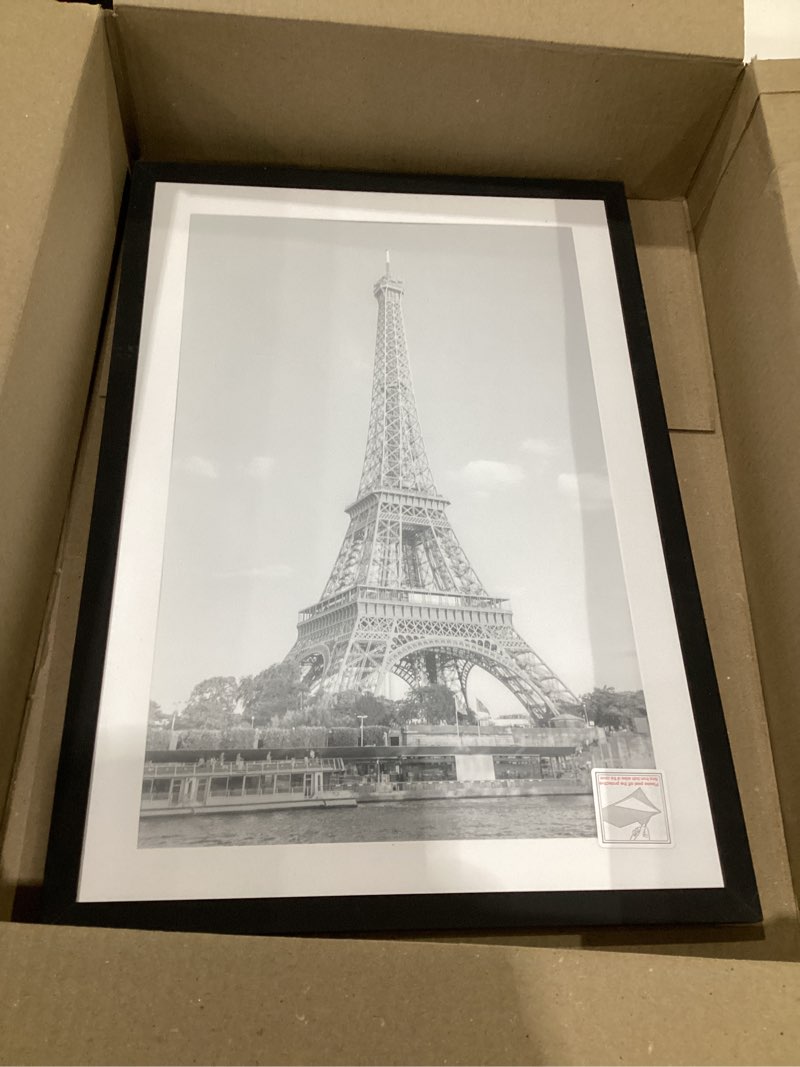 Condition photo showing Good Condition for upsimples 13x19 Picture Frame, Display Pictures 11x17 with Mat or 13 x 19 Without, Wall Hanging Poster Frames, Black, 1 Pack Black 13x19