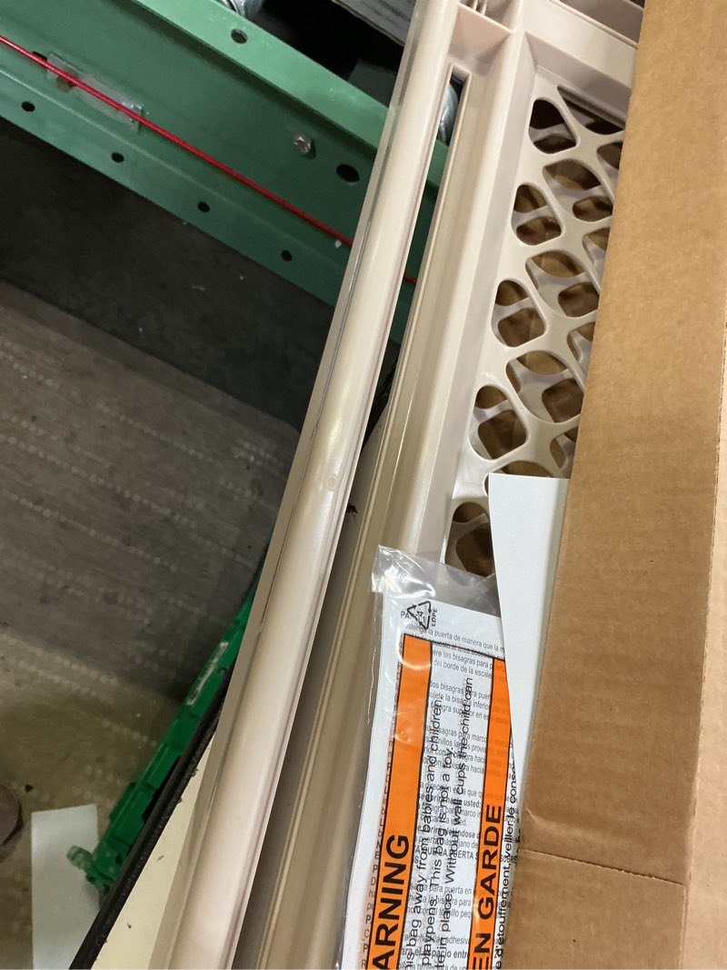 Condition photo showing Good Condition for toddleroo by north states - supergate ergo baby gate: plastic baby gate for stairs & doorways - adjustable indoor safety gate - made in usa - 26 to 42 inches wide - 26 inches tall - sand