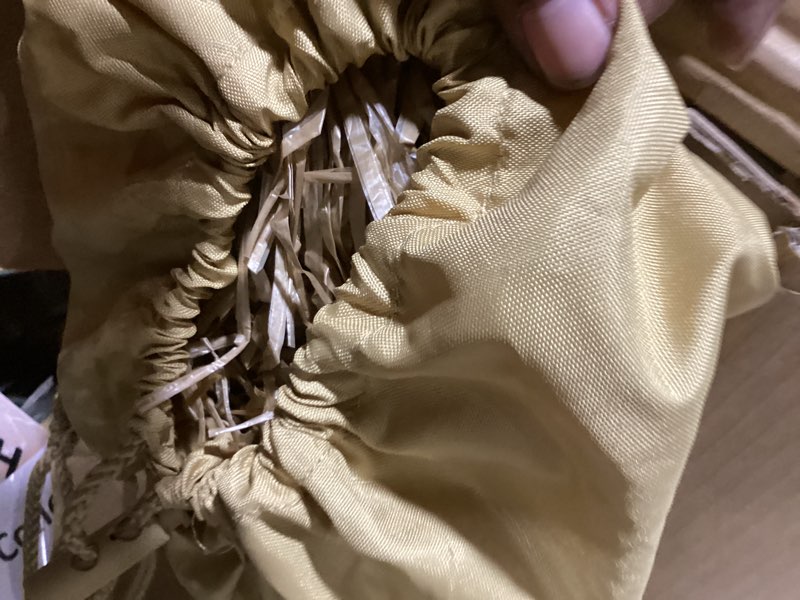 Condition photo showing Good Condition for hula thatched tiki umbrella tropical palapa raffia tiki hut hawaiian patio umbrella with fringe boho parasol 6' 8' & 9' options natural 8 feet without tilt