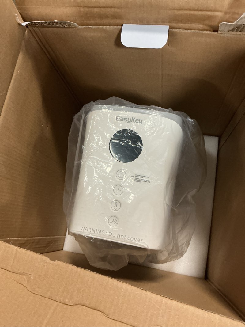 Condition photo showing Good Condition for EasyKey 24" Indoor Space Heater 1500W Ceramic PTC Large Room Heating with Air Purifying Filter Tower Heater 80° Wide Angle Oscillation, Timer Overheating and Fall Protection, White