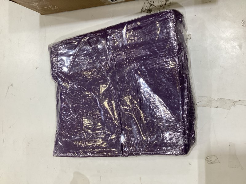 Condition photo showing New/Like New for Soft Fluffy Area Rug for Bedroom, Purple Fuzzy Shaggy Oval Throw Rugs for Bedside, Non-Slip Cozy Plush Shag Carpet for Girls Kids Room Nursery Dorm Living Room, 2.6 x 5.3 Feet 2.6x5.3 Feet(oval) Dark Purple