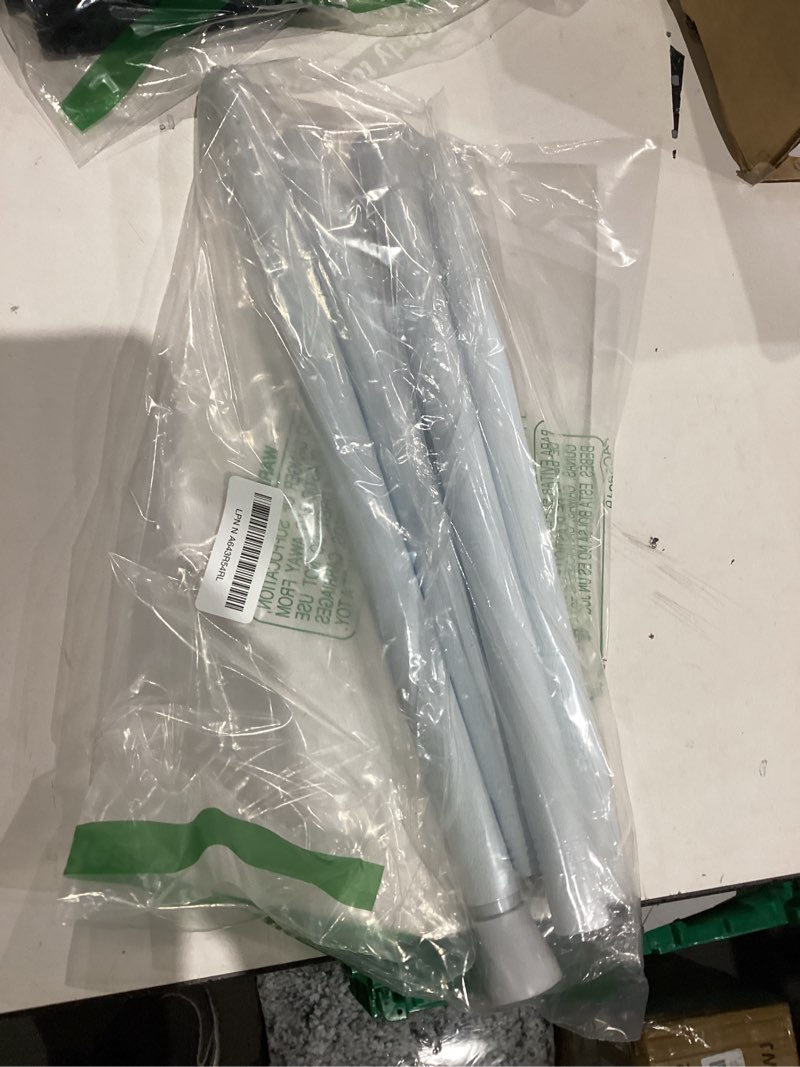 Condition photo showing As Is for Tension Curtain Rod 30 to 64 Inch White Curtain Rod Adjustable Expandable Spring Tension Curtain Rod No Drilling 7/8" Spring Loaded Curtain Rods for Windows Bedroom Closet Doorway Door White-1P 30-64 inches