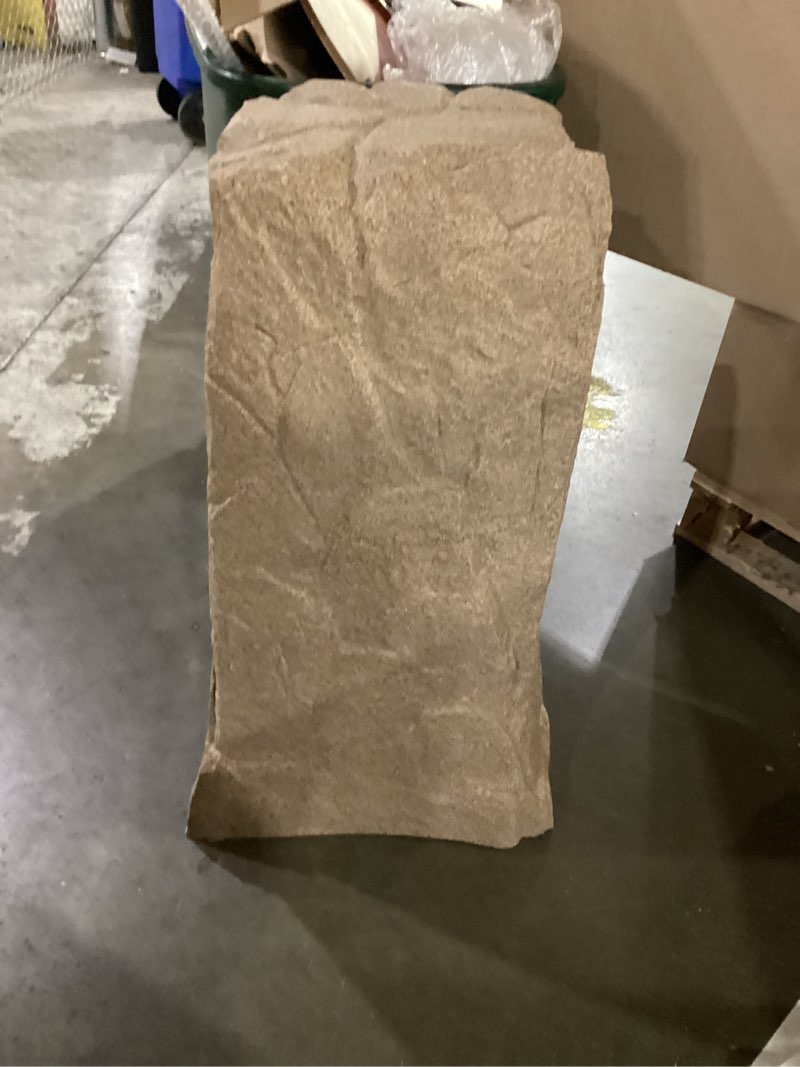 Condition photo showing New/Like New for Emsco Group 2235 Natural Sandstone Appearance Utility Cover – Lightweight – Easy to Install Tall Monolith Landscape Rock Tall Monolith Sandstone
