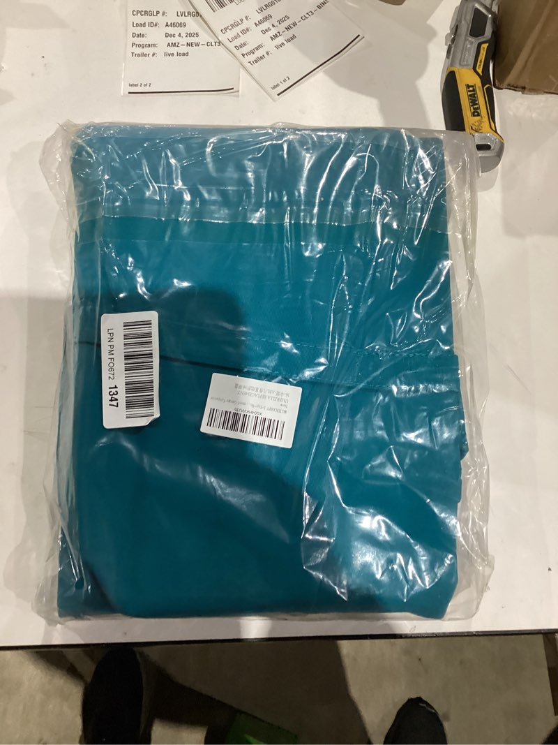 MASTERCANOPY 5-Year-Non-Fading Olefin 9FT Patio Umbrella Replacement Canopy-Teal Canopy Only