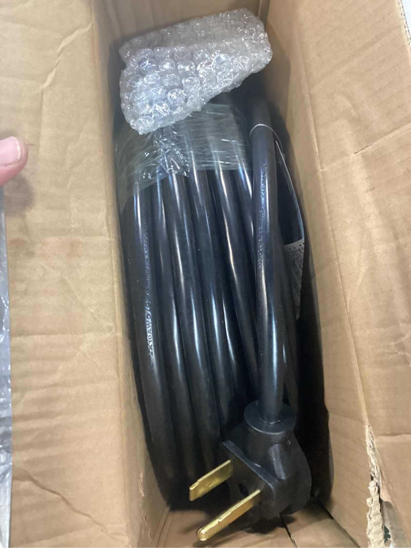 Condition photo showing Good Condition for 100ft 30 amp 10 gauge 3 prong welder extension cord, nema 6-50p to nema 6-50r, heavy duty 250v welding extension cable for lincoln, plasma, miller, sjtw, etl listed 10awg-100ft