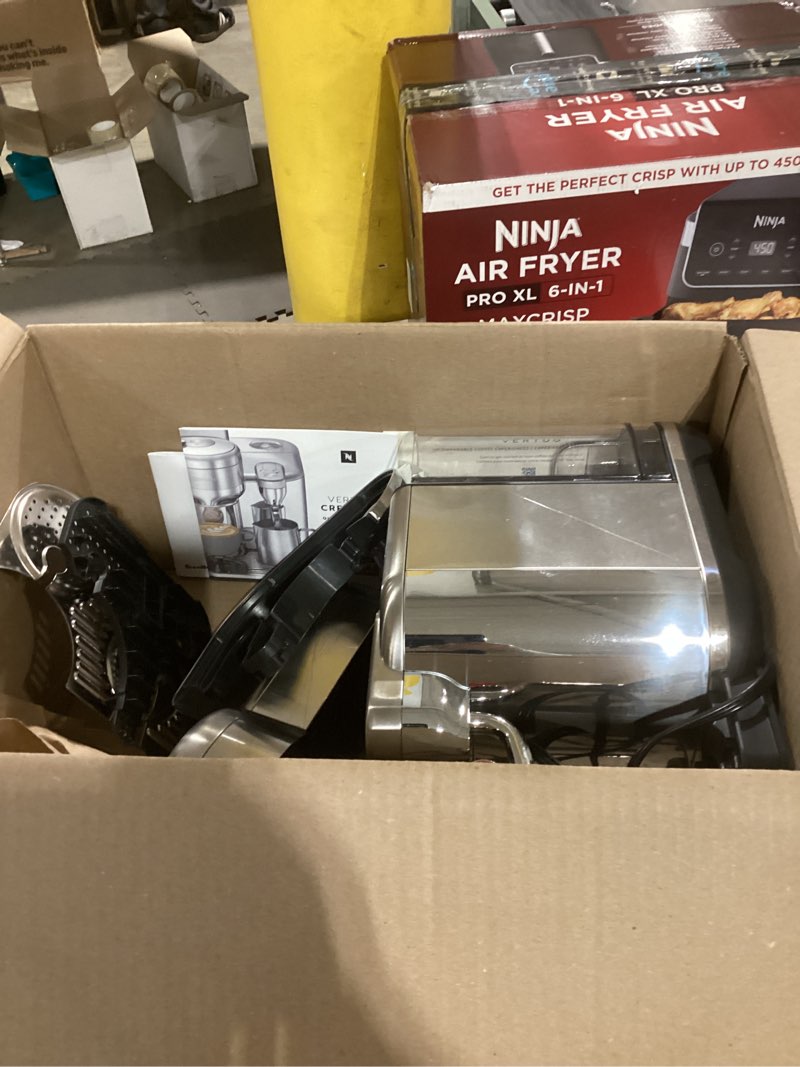 Condition photo showing As Is for Nespresso Vertuo Creatista Coffee and Espresso Maker by Breville, Brushed Stainless Steel