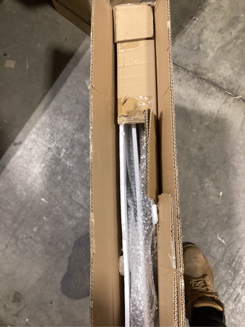 Condition photo showing Good Condition for ERMOFAV Metal Wall Art, Black and White Decor for Living Room, Abstract Modern Creative Geometric Round Art Decor 56" × 24" Large 3D Wall Clock for Bedroom, Dining Room, Home Hanging Wall Sculpture