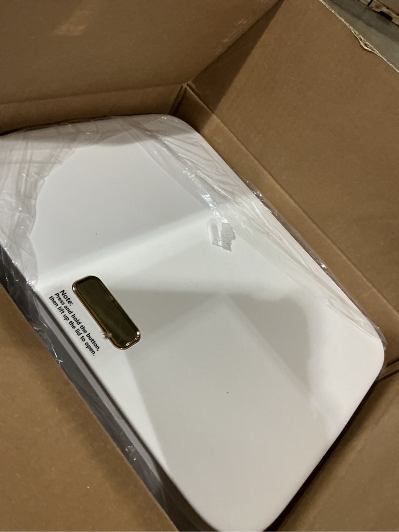Condition photo showing Good Condition for towel warmer, 25l large luxury towel warmers for bathroom with 3d flame screen, auto shut off even heated hot towel warmer bucket for towels, bathrobes, blankets, pj's, ivory white ivory white 25l