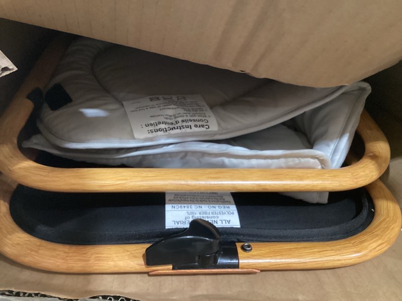 Condition photo showing As Is for graco simple sway portable baby swing for infants, newborn swing with 15 songs and sounds, great gift for new parents, baby registry must have