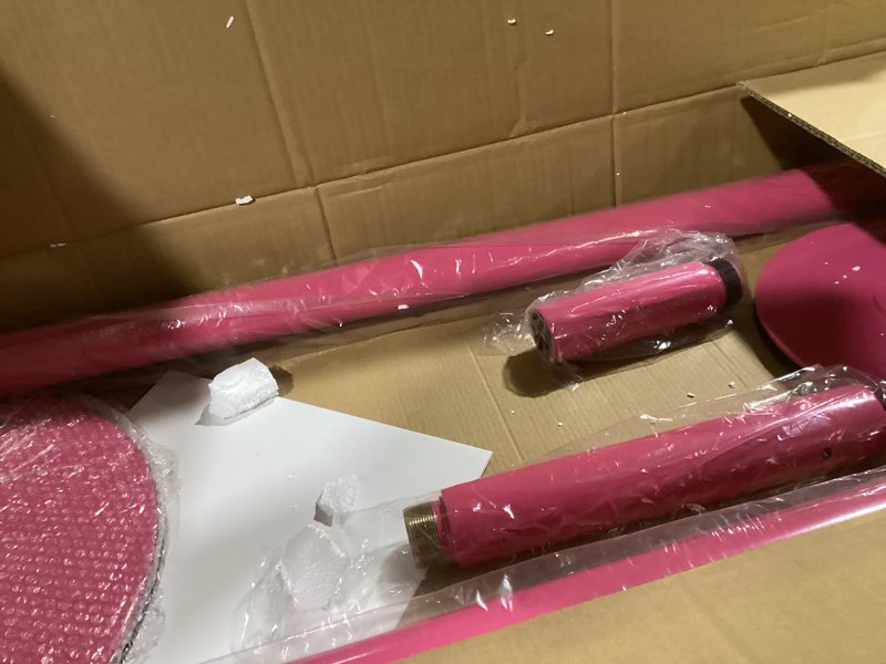Condition photo showing As Is for PRIOR FITNESS Premium Dance Pole Removable 45mm Spinning & Static Dancing Pole Heavy-Duty Steel Pole Dancing Pole, Adjustable Height Professional Grade Excellent for Home Exercise Club Gym Pink
