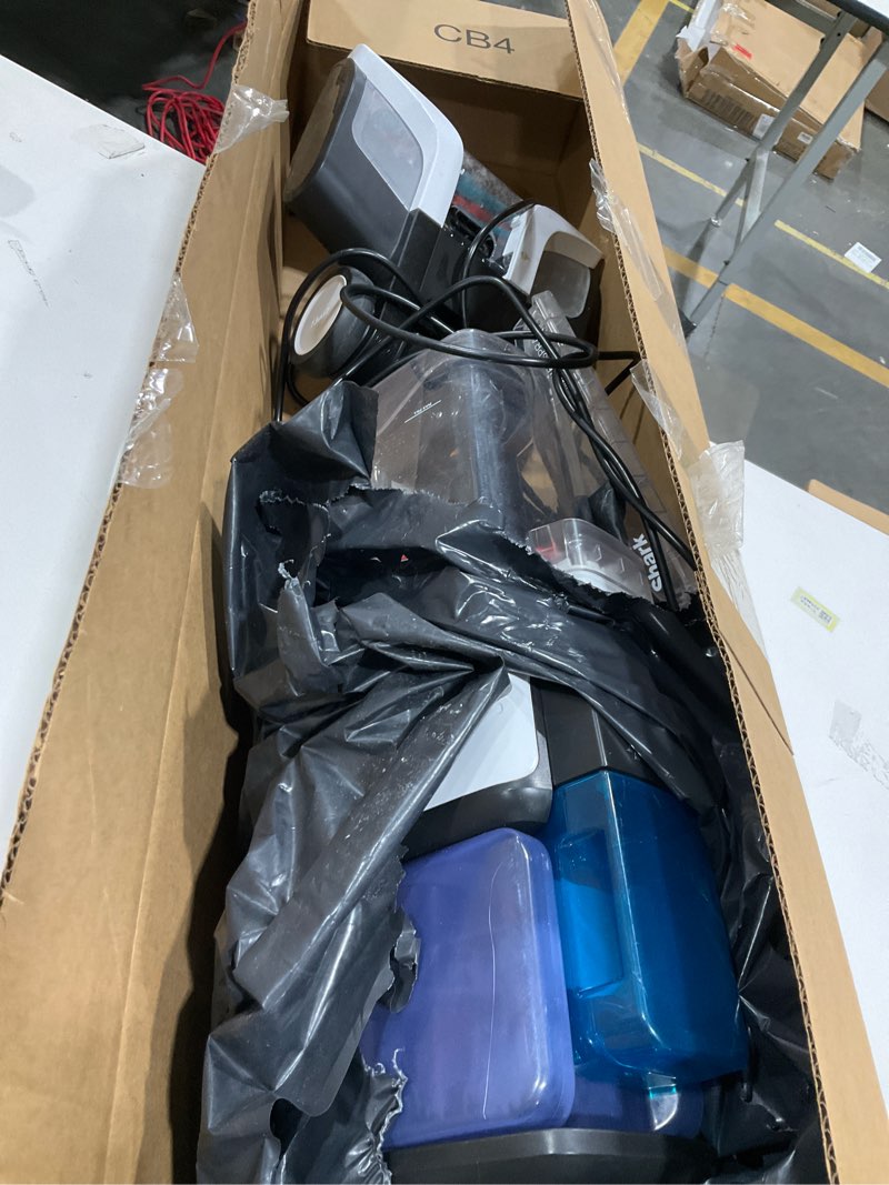 Condition photo showing As Is for Shark CarpetXpert with StainStriker Upright Carpet, Area Rug & Upholstery Cleaner with Pet Mess Extractor Tool, Perfect for Pets, Carpet Shampooer, 3 Cleaning Tools, Cleaning Solutions, White, EX201 CarpetXpert w/ StainStriker