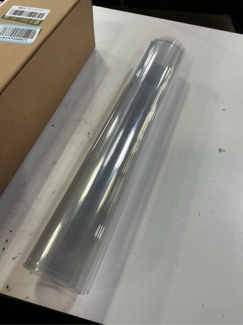 Condition photo showing Good Condition for Clear Table Protector 20 x 48 Inch, 1.5mm Thick Plastic Table Cover, Waterproof PVC Clear Table Cover Protector, Desk Protector Mat, Writing Desk Pad for Desktop, Coffee & Dining Room Table 20" x 48" (Rectangular) Crystal Clear