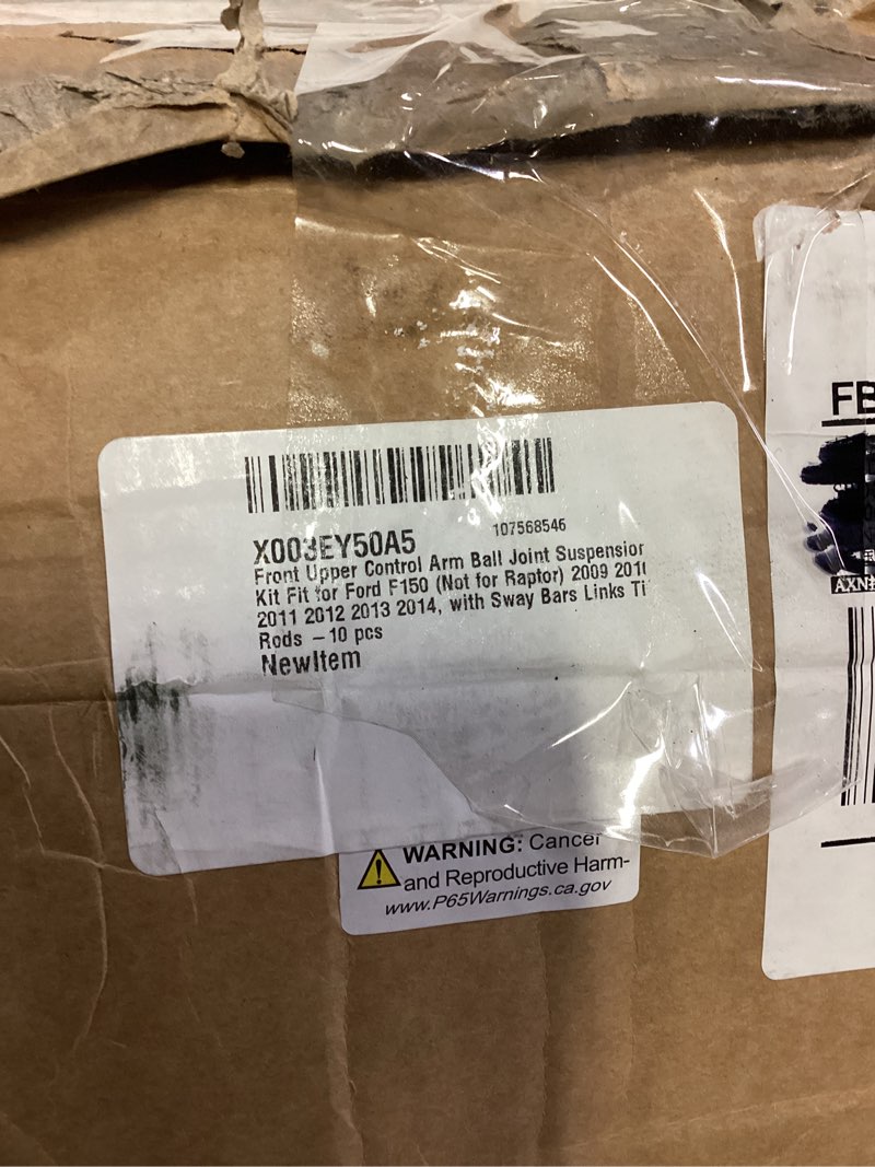 Condition photo showing As Is for 10PCS Front Suspension kit Upper Control Arm Ball Joint Assembly Compatible with 2009-2014 Ford F150-Not for Raptor Models 10PCS Front Upper 2009-2014