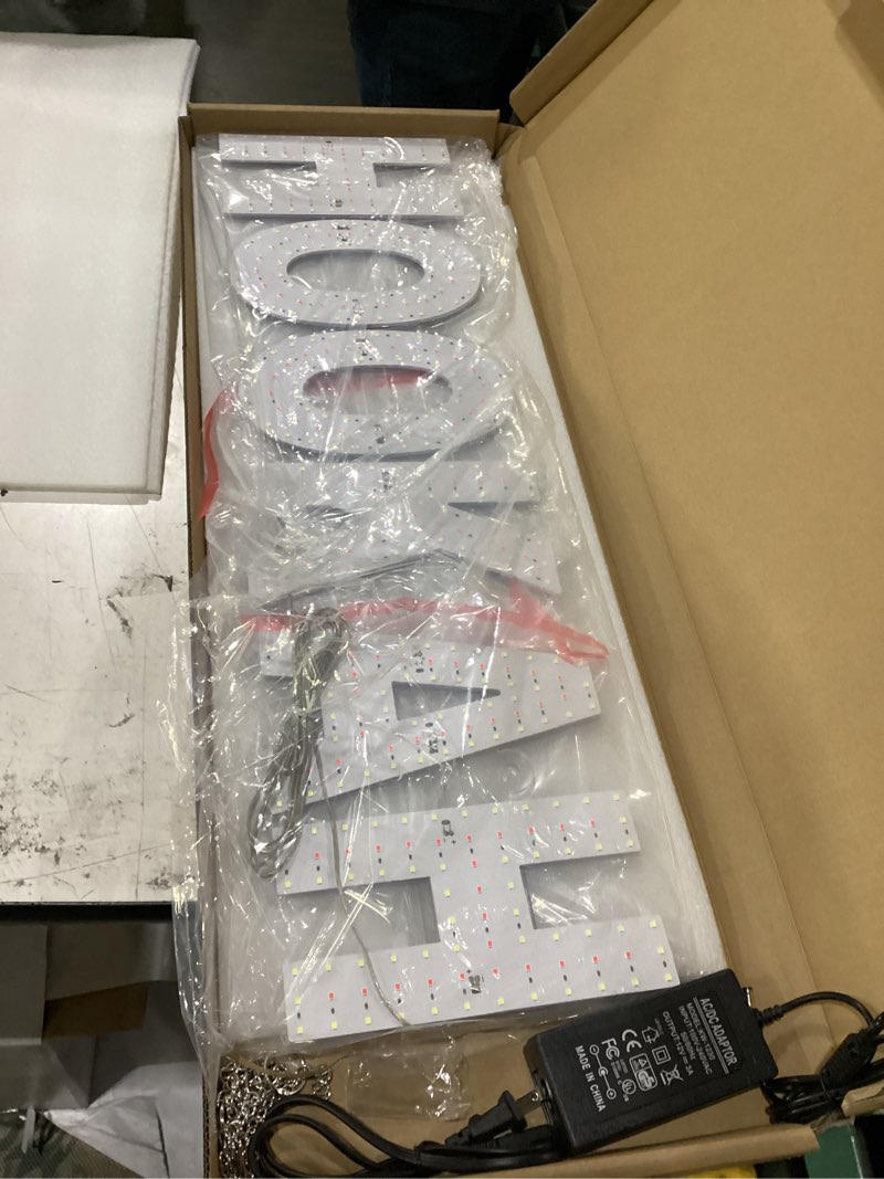 Condition photo showing New/Like New for led hookah sign for smoke shops | 30"x8" super bright 5000k waterproof light with hanging kit | high visibility retail window display