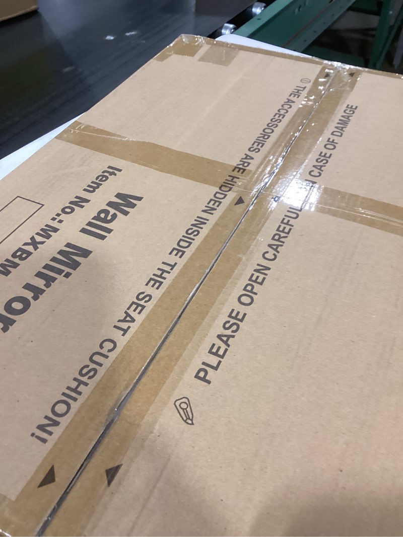 Condition photo showing New/Like New for KOHROS Silver Bathroom Mirror 18" x 24" Frameless Rectangle Beveled Edge Bathroom Vanity Mirror for Over Sink, Wall Mirror for Small Bathroom Vanity Bedroom Hanging Horizontally or Vertically Silver 18"L x 24"W