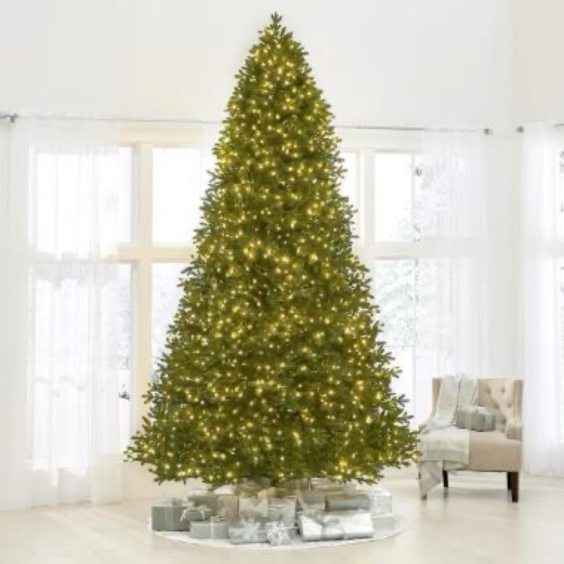 the world's best prelit noble fir (12' full)