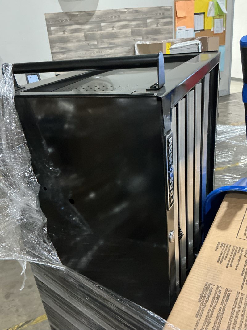 Condition photo showing As Is for s2000 series 52-in 10-drawer steel rolling tool cabinet (black)