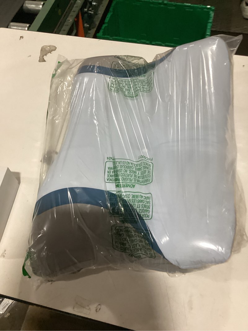 Condition photo showing Good Condition for cervical neck pillow for pain relief - ergonomic side sleeper pillow for neck support, orthopedic memory foam pillows for sleeping, contour cervical pillow bed pillow for back stomach sleepers blue