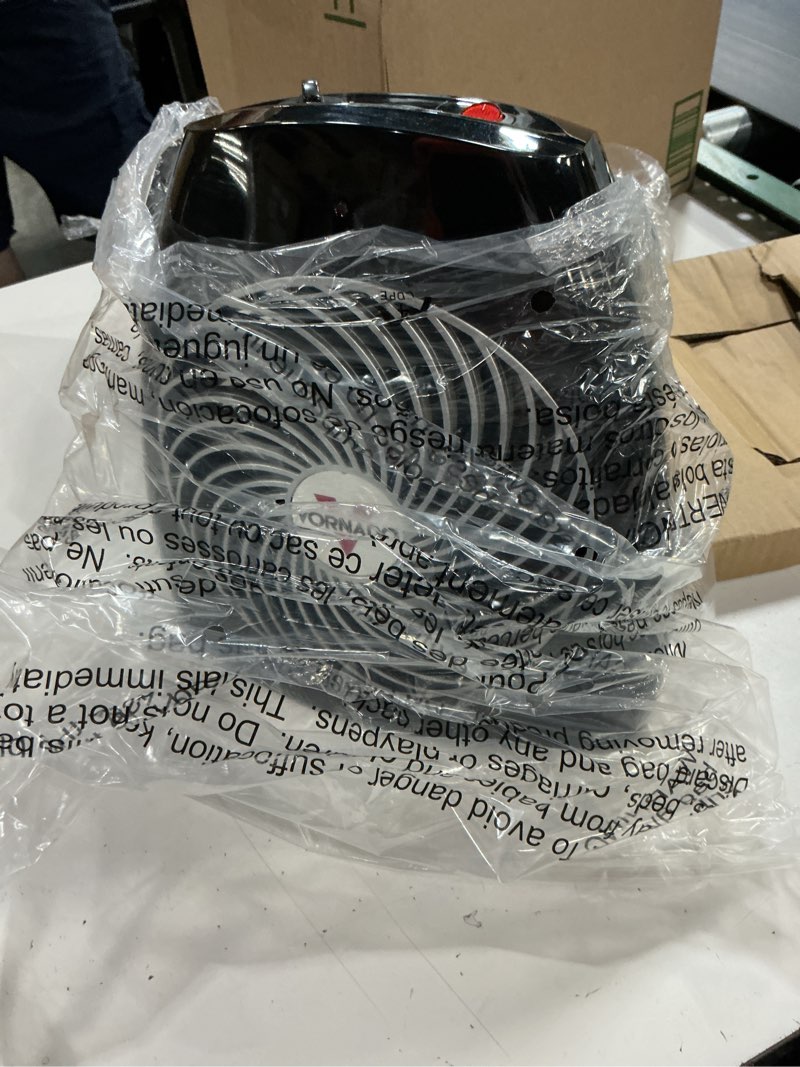 Condition photo showing New/Like New for vornado mvh (2025) space heater, 3 heat settings, adjustable thermostat, tip-over protection, auto safety shut-off system, indoor use, whole room heating, black medium (2025 model)