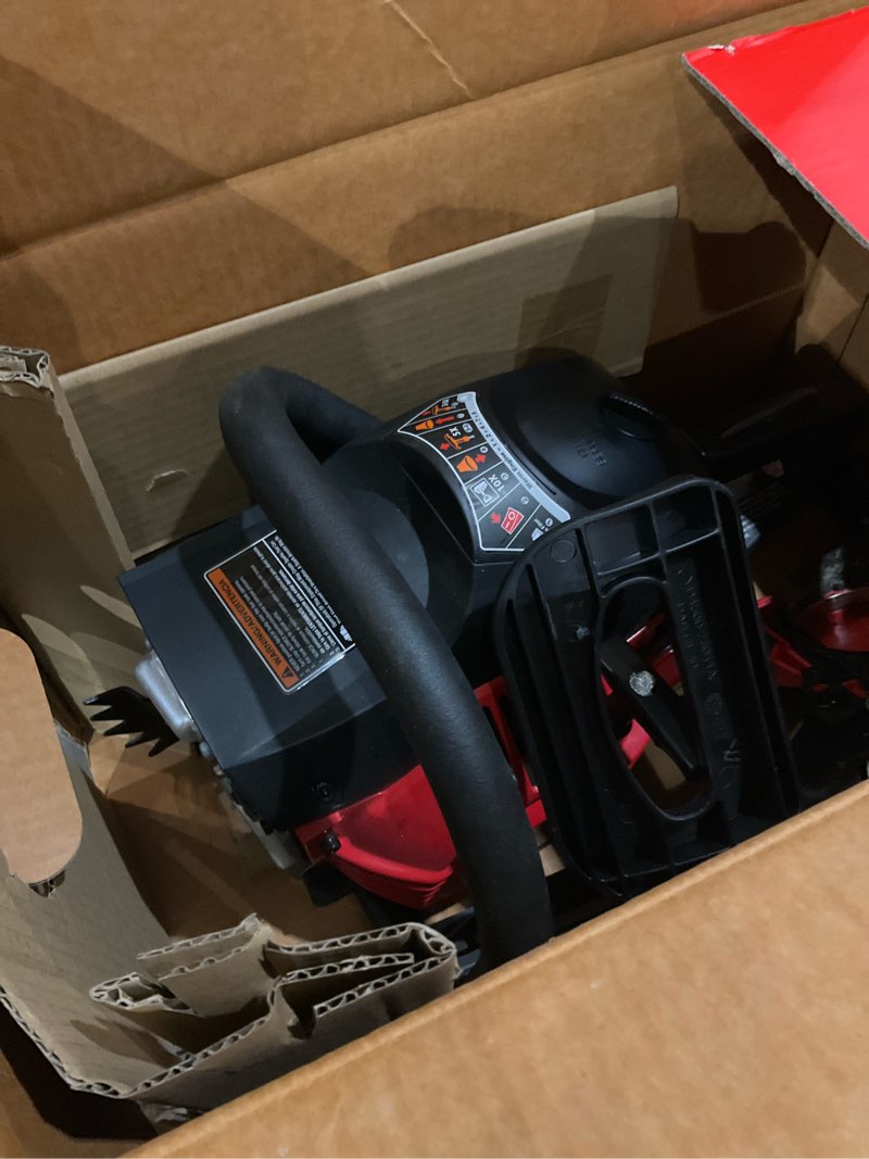 Condition photo showing As Is for craftsman 20 in. gas powered chainsaw