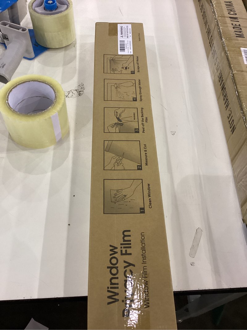 Condition photo showing New/Like New for Coavas One Way Privacy Window Film Reflective Window Tint for Home,Static Cling Mirror Heat Blocking Covering See Out Not in,Anti-Uv House Daytime Privacy,Black-Silver,23.6x118.1 in 23.6 x 118.1 Inch Black