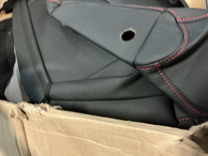 Condition photo showing New/Like New for rav4 seat covers custom for toyota rav4 hybrid 2019-2025 le,xle,xle premium, limited, woodland edition, faux leather car seat cover full set, waterproof seat protector(black with red trim) black with red trim 2019-2025 rav4 hybrid(no hybrid phev xse,se)