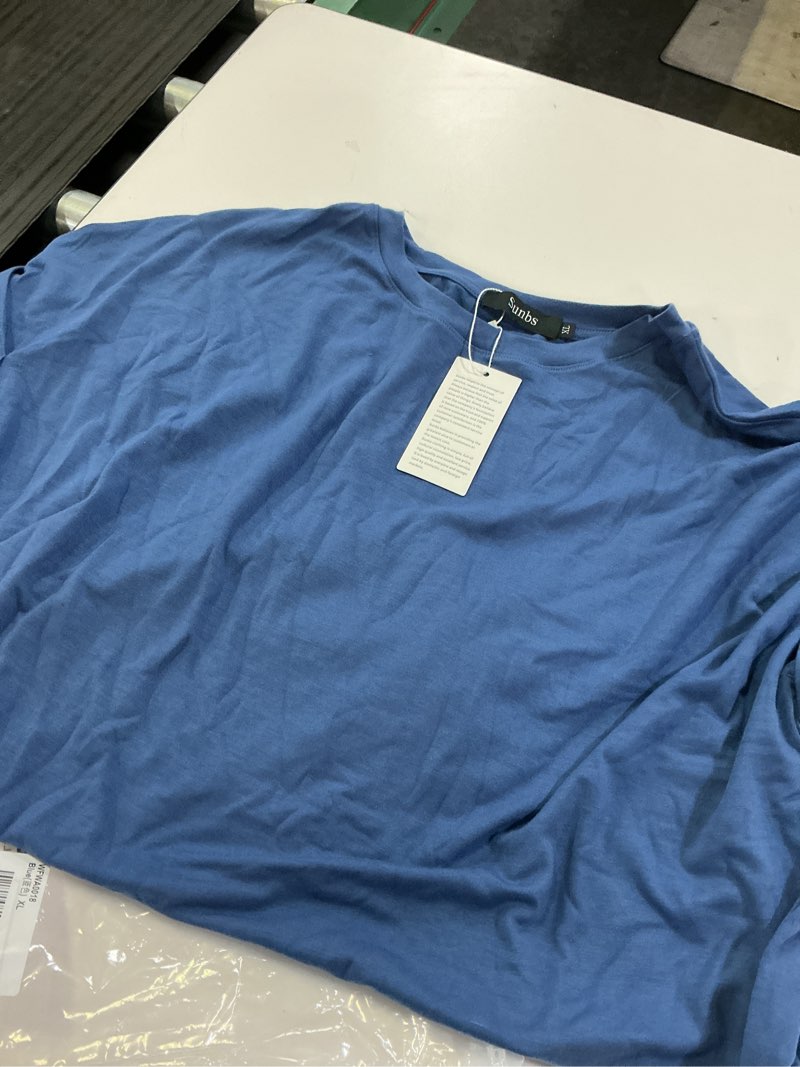 Condition photo showing Good Condition for sunbs women s oversized tops business casual short sleeve t-shirt summer blouses xl