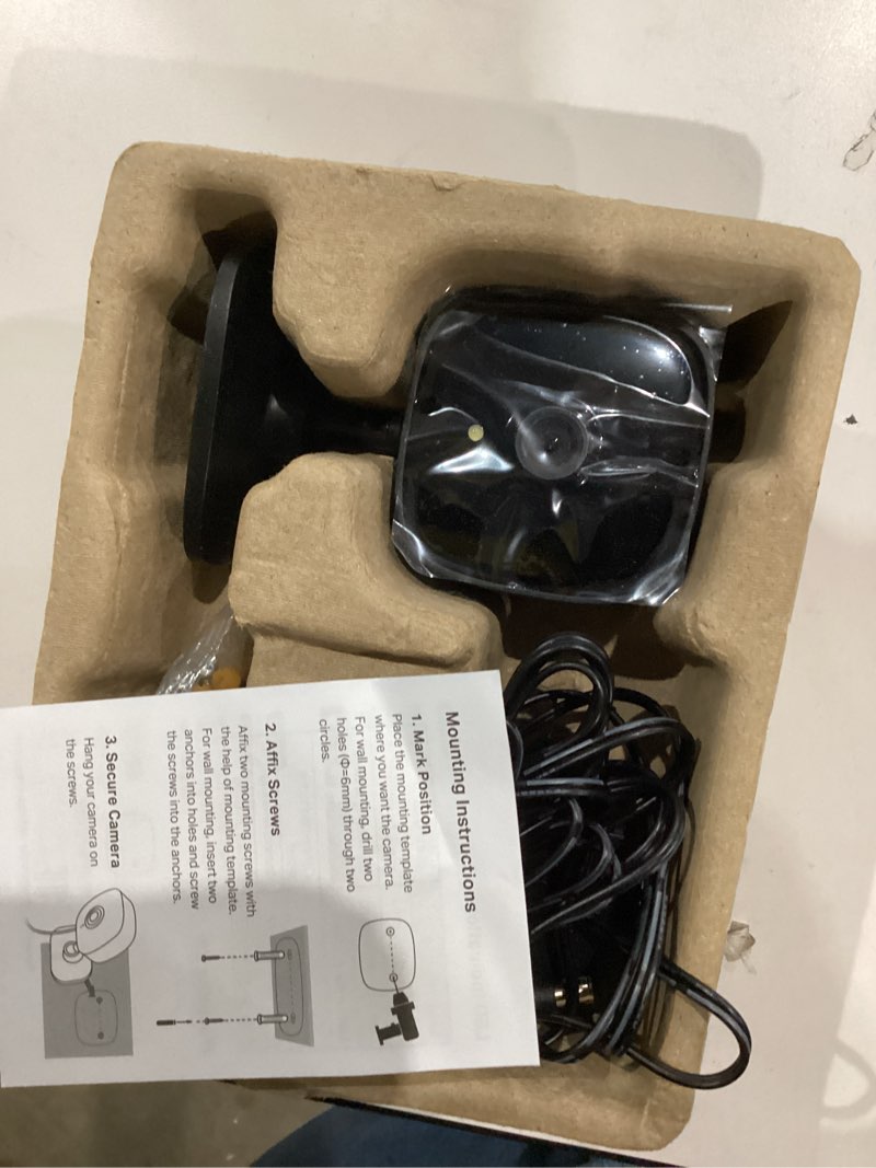 Condition photo showing Good Condition for Tapo 1080P Indoor Wired Security Camera - Works as a Baby Monitor & Pet Camera, Motion Detection, 2-Way Audio, Siren, Night Vision, Subscription-Free Local Storage or Optional Cloud, C101 Indoor Black 1-Pack