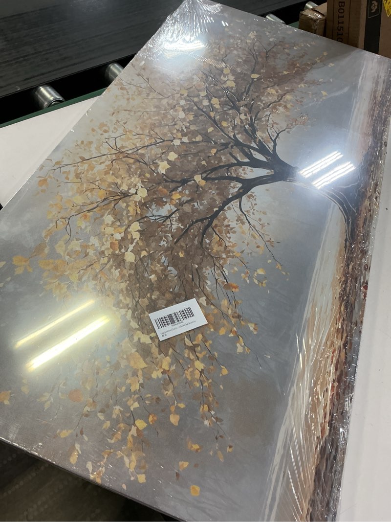 Condition photo showing New/Like New for Large Gold Tree of Life Canvas Wall Art Retro Abstract Tree Decor painting Picture Nordic Golden Plant Flowers Posters Prints for living room Bathroom Bedroom Office Hallway Home Decoration gold 40"L x 20"W