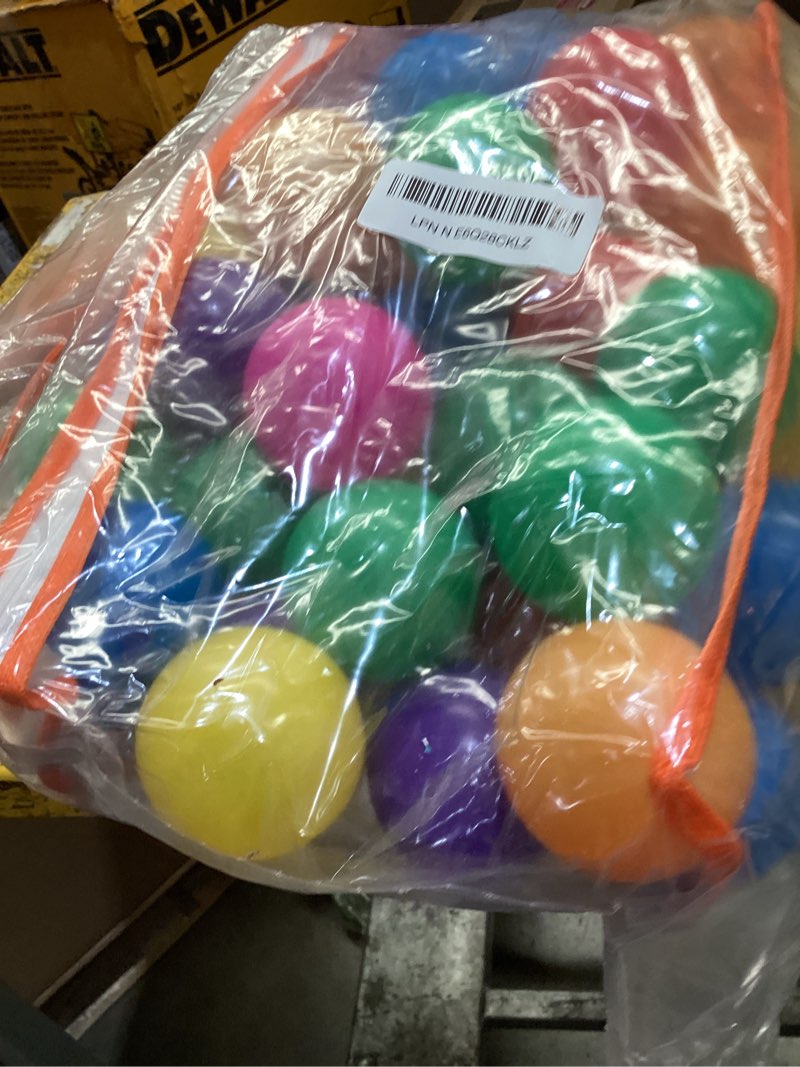 Condition photo showing Good Condition for vanland ball pit balls for baby and toddler phthalate free bpa free crush proof plastic - multicolored pit balls in reusable play toys for kids with storage bag bright colors 50 balls