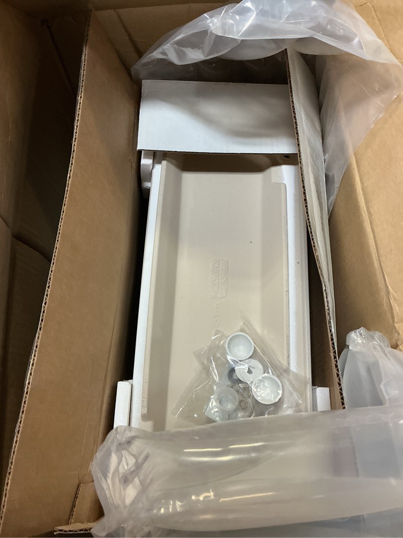 Condition photo showing As Is for (incomplete ) kohler 44467-0 highline® toilet tank, 1.28 gpf, white