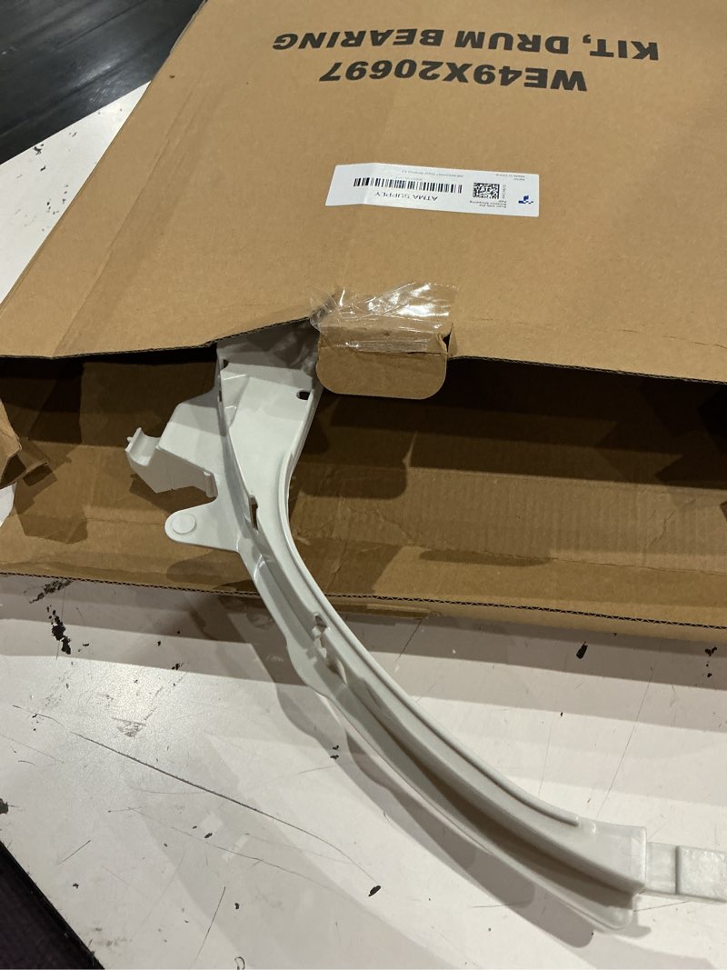 Condition photo showing Good Condition for we49x20697 dryer bearing kit compatible with ge dryer contains top bearing we3m26 drum felt we9m30 (we09x20441) drive belt we12m29 bearing slides we1m1067 (we1m481) glide slides we1m504 (we1m333)