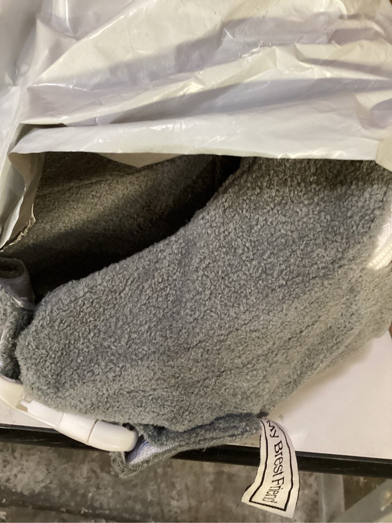 Condition photo showing New/Like New for My Brest Friend Nursing Pillow - Deluxe - Enhanced Comfort w/ Slipcover - Ergonomic Breastfeeding Pillow For Ultimate Support For Mom & Baby - Adjustable Pillow W/ Handy Side Pocket, Evening Grey
