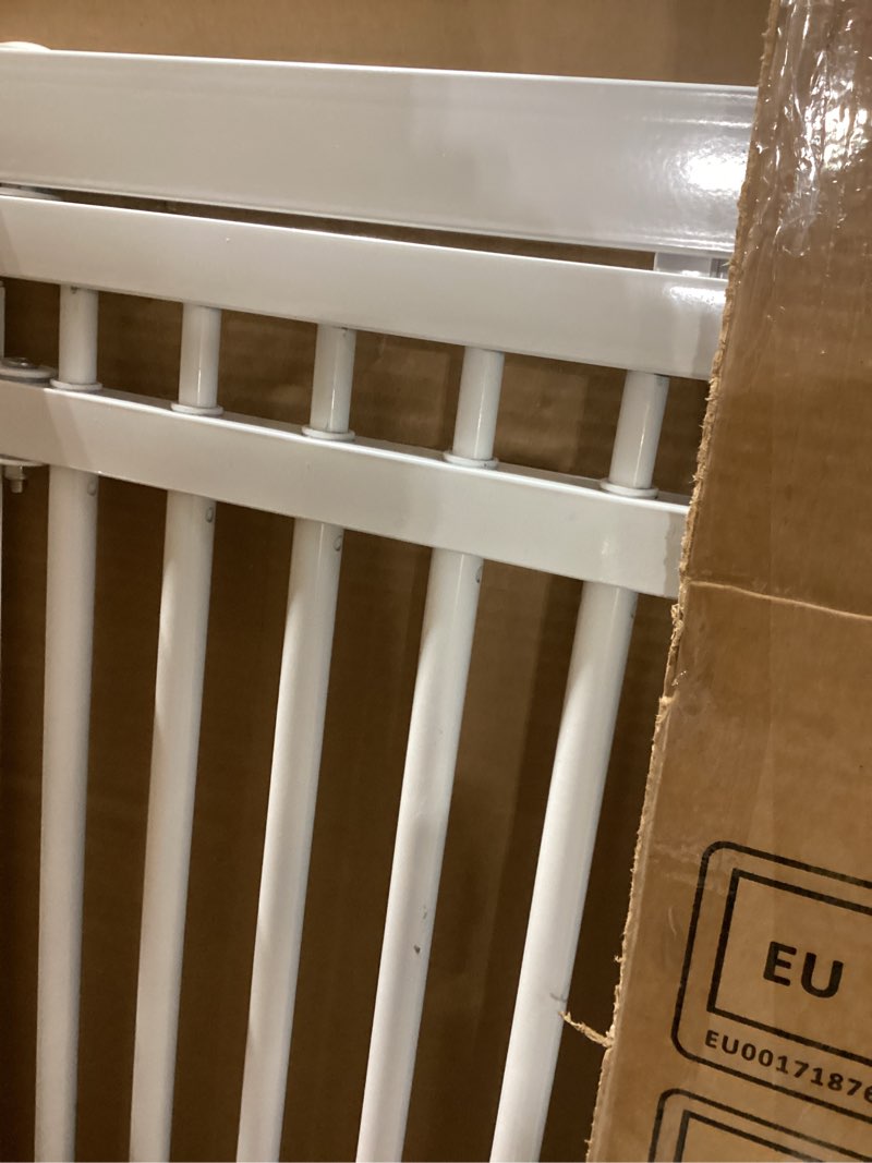 Condition photo showing Good Condition for Gardner Pet 51"-87" Extra Tall Cat Gate for Doorway, Wide Adjustable 27.56"-37" Baby Gate Included 4 Extension Kits, Pressure Mounted Safety Full Door Gate for Stairs, Studio, Kitchen (White) White 51-87"/130-220cm