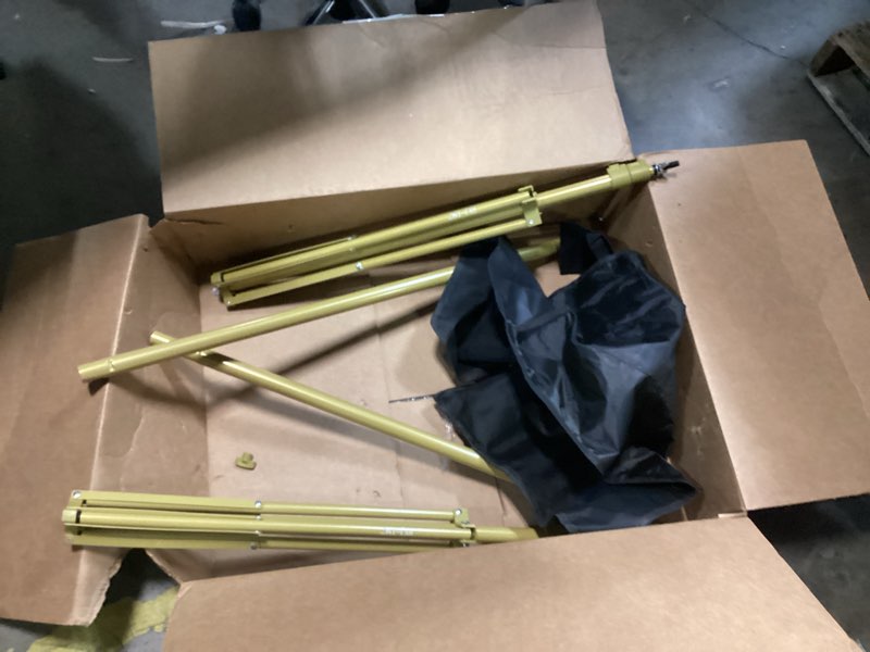 Condition photo showing As Is for ((INCOMPLETE))Titanium Gold Adjustable Photography Backdrop Support System Photo Video Studio Background Stand Kit with Carry Bag for Portrait Studio Photography