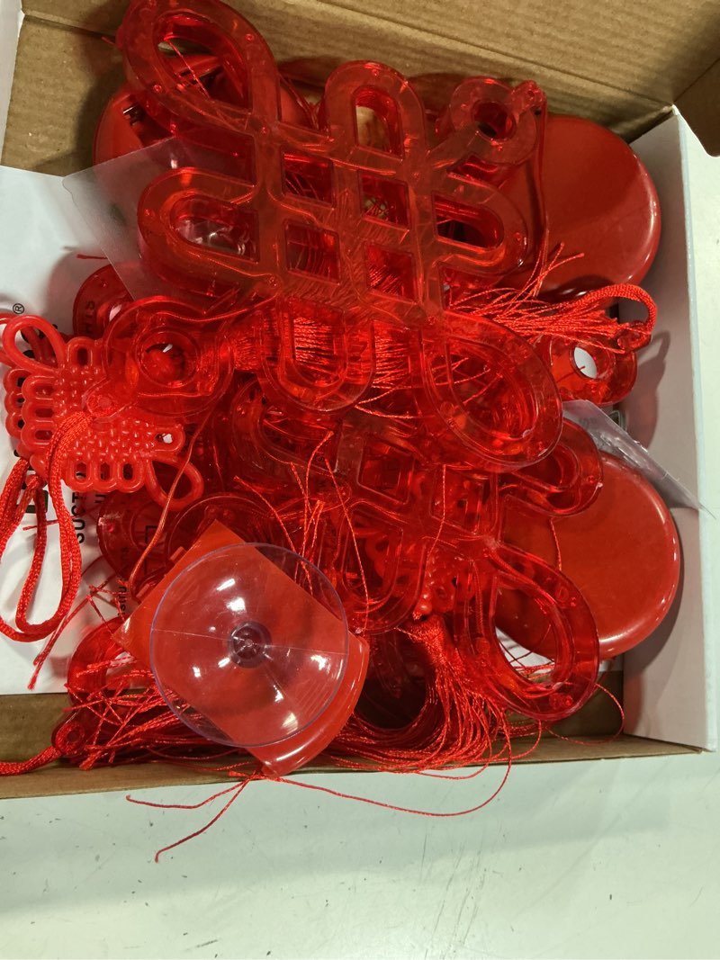 Condition photo showing Good Condition for lolstar chinese new year decorations 2026, lunar new year window lights, 3 pack chinese knot battery operated hanging light with suction cup for chinese lunar new year spring festival home decor