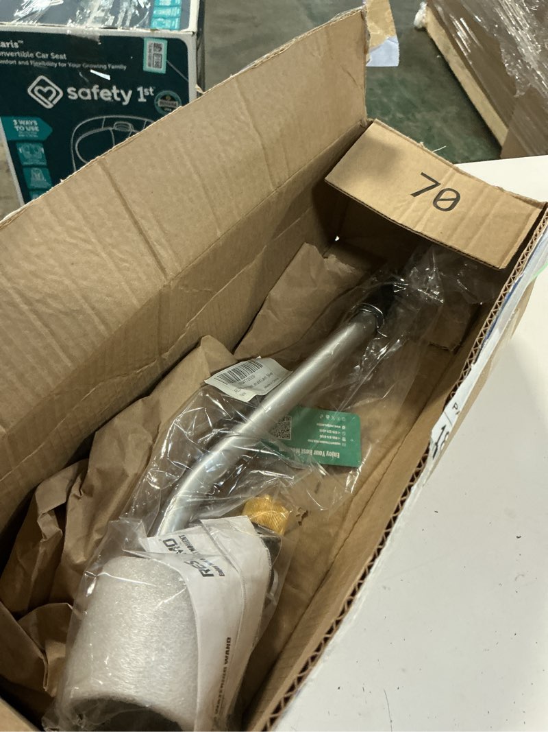Condition photo showing Good Condition for restmo long watering wand, 24 inches gentle soft full shower sprayer wand with thumb flow control, heavy duty metal hose wand for hanging baskets, shrubs, plants, flowers, garden and lawn, silver