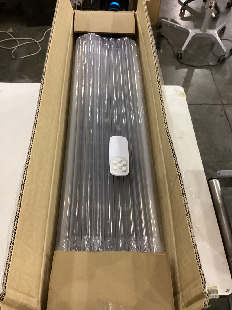 Condition photo showing item condition for 1500W Baseboard Heater, Electric Space Heaters with Adjustable Thermostat, Top Air Outlet, Remote, Overheat and Tip-Over Protection, 12H Timer, Quiet Portable Heater for Office, Bedroom, Large Room