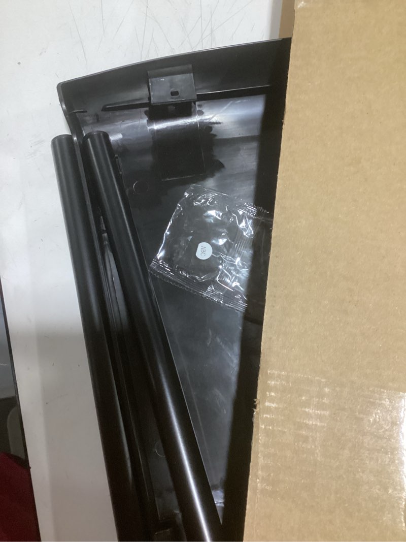 Condition photo showing Good Condition for Humble Crew Desk Chair no Wheels, Black, 16"W x 19"D x 30"H, 200 lbs Max - Lightweight Plastic Chair for Small Spaces - Premium Stackable Minimalist Chair for Office, Dorm, Bedroom, Dining, and More
