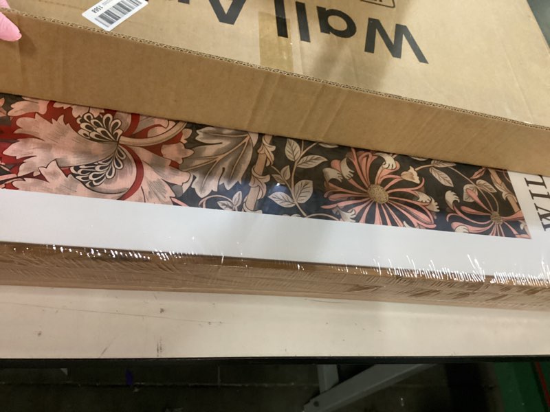 Condition photo showing New/Like New for Framed Large William Morris Canvas Wall Art Set of 3, Vintage Floral Botanical Artwork Prints, Rustic Boho Farmhouse Aesthetic Decor for Living Room, Bedroom, Hallway or Office, 24x36 Inch 24"W x 36" H x 3Pcs Botanical