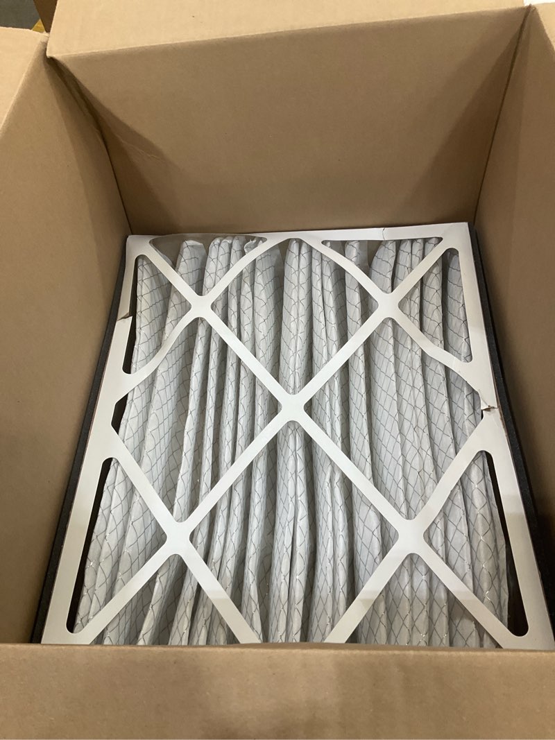 Condition photo showing As Is for filtrete 20x25x5 ac furnace air filter, mpr 1550, merv 12, fits trion airbear, certified asthma & allergy friendly, electrostatic air cleaning filter, 1-pack (actual size 19.56 x 24.13 x 4.75) 4.7" x 24.2" x 19.6"