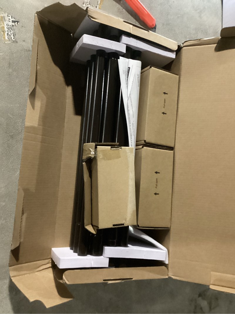 Condition photo showing Good Condition for KAMANINA 2 Pack Curtain Rods 32 to 86 Inches (2.6-7.1ft), 3/4 Inch Curtain Rods for Windows Splicing Adjustable Single Drapery Rod with Twisted Cage Finial, for Indoor and Outdoor, Bronze Bronze 32-86" (2 Pack)