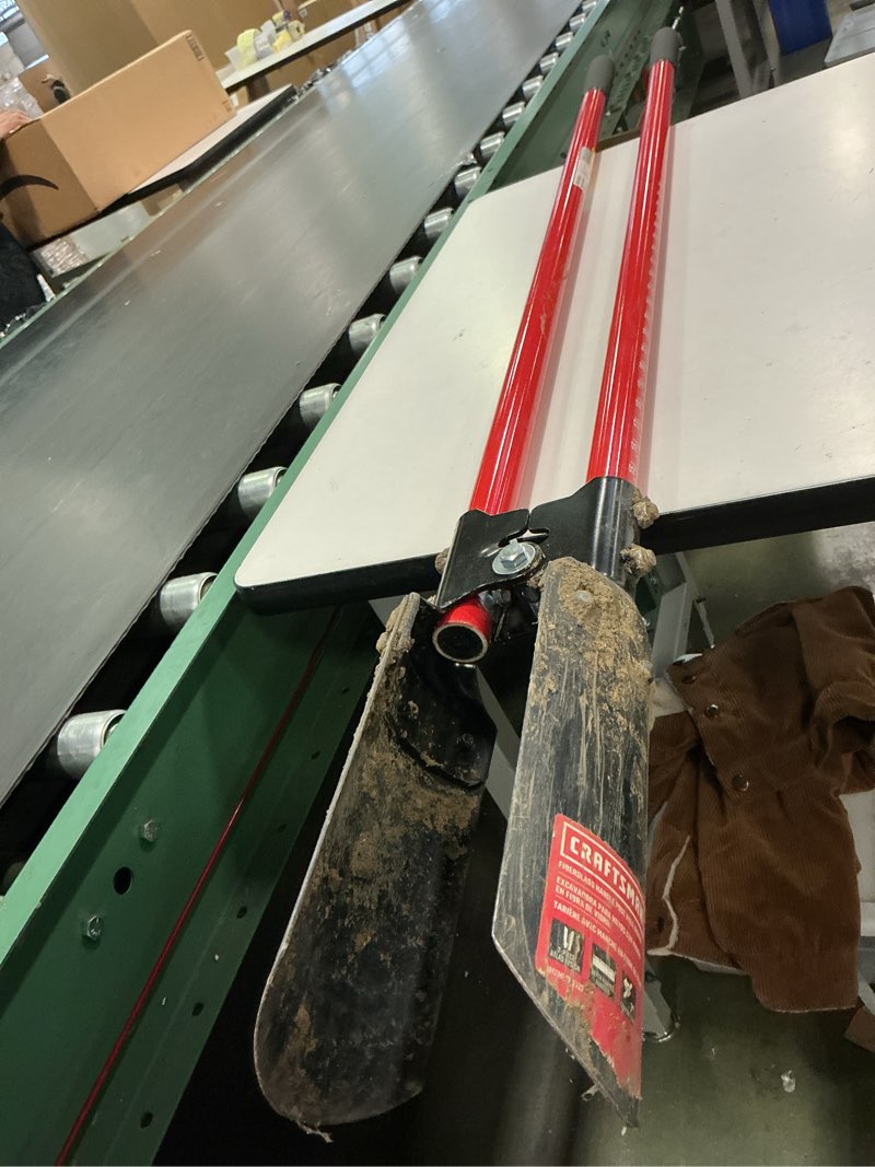 Condition photo showing As Is for Post Hole Digger for Garden, Post Hole Digger with Fiberglass Handle, Heavy Duty Post Hole Digger for Planting, 58 Inches, Orange&Black