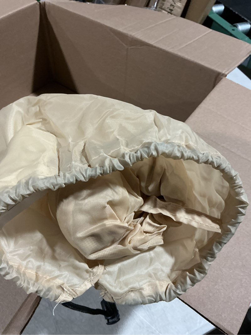 Condition photo showing As Is for Alvantor Bed Tent Full Size, Blackout Privacy Sleeping Canopy for Kids and Adults, Indoor Floor Tent with Mesh Windows, Zippered Doors, Easy Setup & Portable Bed Canopy for Bedroom and Travel 54"W x 75"L (Pack of 1) Beige